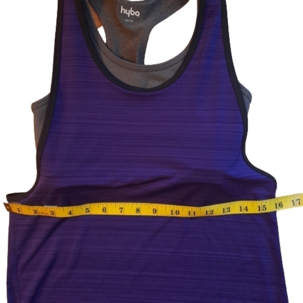 HYBA Racer Back Tank Top with Built in Bra - Women's size XS Workout - Picture 9 of 11